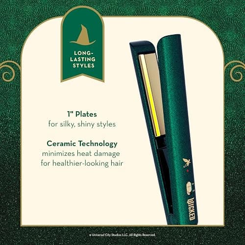 Wicked Elphaba Flat Iron from Conair, 1-inch Hair Straightener thumbnail 2