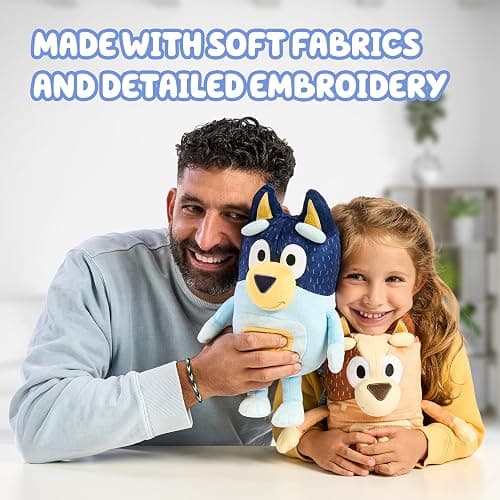 Bluey Heeler Family Stuffed Animals Set of 4, 7-8”, Soft Bingo, Bandit, and Chilli Plush Figure Toys, Cuddly Plush Toys for Kids Ages 3+ thumbnail 4