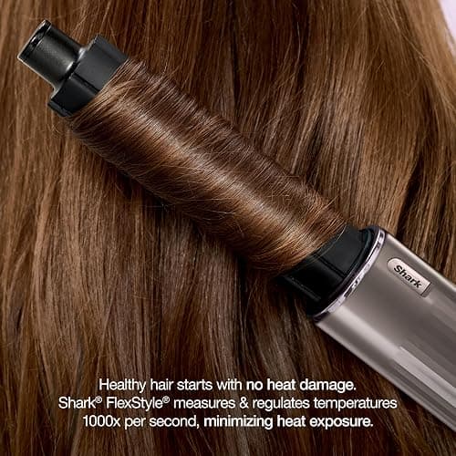 Shark FlexStyle Air Styling & Drying System, Powerful Hair Blow Dryer & Multi-Styler with Auto-Wrap Curlers, Oval Brush, Concentrator Attachment, Mocha, HD431BR thumbnail 7