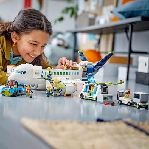 LEGO City Passenger Airplane Toy - Building Set for Boys & Girls, Ages 7+ - Educational Gift for Kids - W/Buildable Vehicle Toys & 9 Minifigures - 60367 thumbnail 2