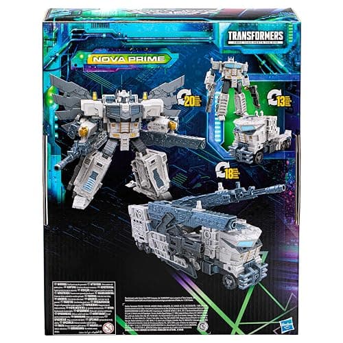 Transformers Toys Legacy Evolution Leader Class Nova Prime Toy, 7-inch, Action Figures for Boys and Girls Ages 8 and Up (Amazon Exclusive) | Transformers Legacy Evolution 8 Inch Action Figure Leader Class - Nova Prime thumbnail 7