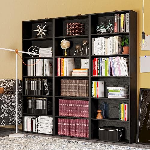 IRONCK Bookshelves and Bookcases Floor Standing 6 Tiers Display Storage Shelves 70 in Tall Bookcase Home Decor Furniture for Home Office, Living Room, Bed Room thumbnail 2