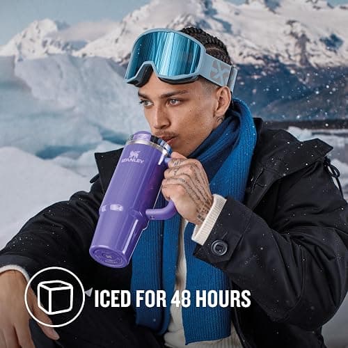 STANLEY Quencher H2.0 Flowstate Tumbler 1.2L - Cold for 11 Hours - Iced for 48 Hours - Metal Water Bottle with Straw, Handle and Lid - Dishwasher Safe - Travel Mug for Cold Drinks thumbnail 3