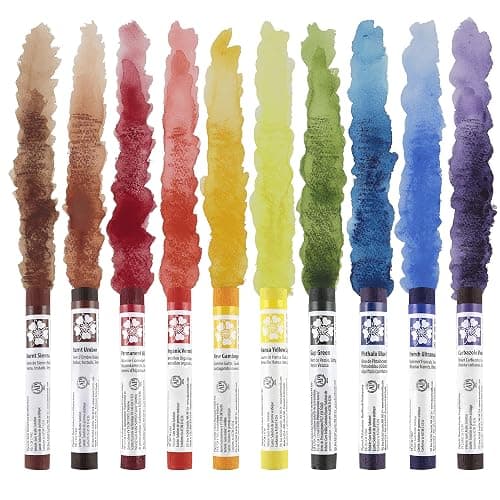 Daniel Smith Watercolor Sticks Starter Set of 10 Assorted Colors - Extra Fine Watercolors For Drawing or Painting - [Set of 10] thumbnail 4