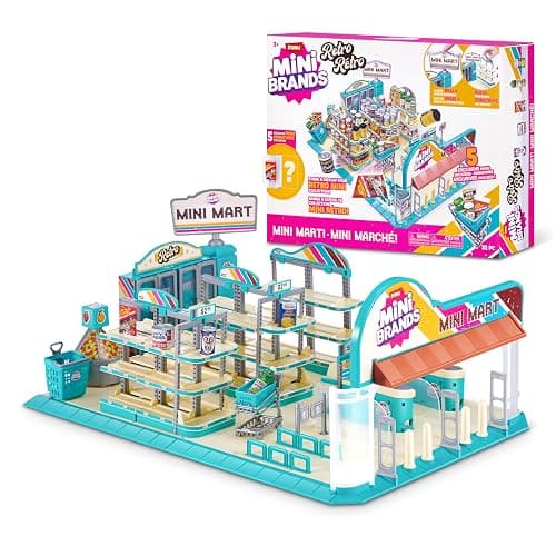 Mini Brands Retro Grocery Mini Mart Series 1, Collectable Miniatures for Boys, Girls and Collectors, Red, White, Blue thumbnail 2