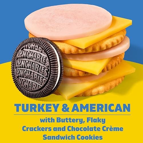 Lunchables Turkey & American with Chocolate Creme Cookies, 5 ct Pack, 3.2 oz Trays thumbnail 4