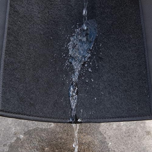 CAR PASS Waterproof Universal Fit Car Floor Mats, Faux Leather Car Carpet Mats, Black Car Mats with Anti-Slip Nibbs Backing & Driver Heel Pad Fit for SUV,Vans,sedans, Trucks,Set of 4pcs(All Black) thumbnail 6