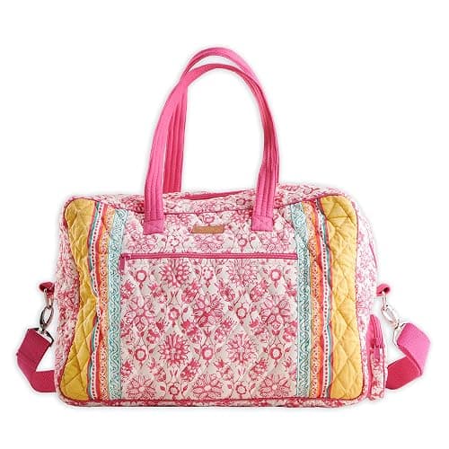 Maison d' Hermine Weekender Bags for Women Cotton Quilted Duffel Overnight Luggage Weekend Bag for Men Gym Gifts Travel - Image 1