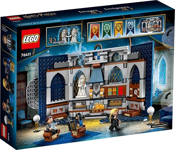 LEGO Harry Potter Ravenclaw House Banner Building Kit 76411-3D Harry Potter Room Wall Decoration, Great Gift Set for Boys Girls Kids, Hogwarts Castle Common Room, Luna Lovegood Minifigure and Wands thumbnail 4