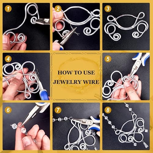 BENECREAT 10 Gauge Jewelry Craft Aluminum Wire 80 Feet Bendable Metal Sculpting Wire for Wedding Craft Floral Model Skeleton Making (Silver, 2.5mm) thumbnail 4