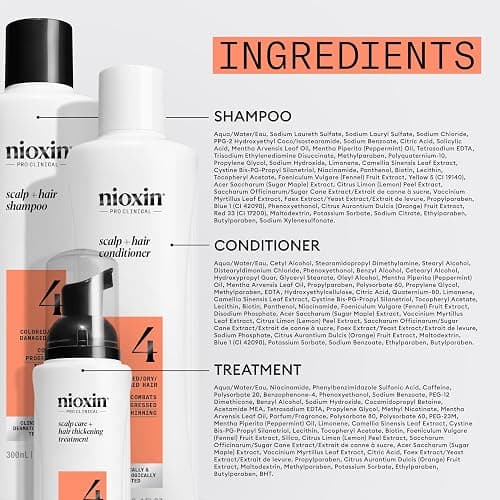 Nioxin Scalp + Hair Thickening System Kits | For Natural, Colored, & Damaged Hair with Light to Progressed Thinning | Strengthen & Boost Hair Density with Niacinamide & Biotin | 3 Month Supply thumbnail 9