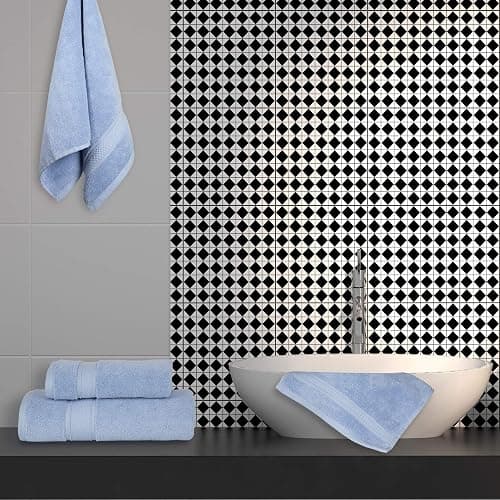 NOVA Luxury Linen - Hotel Quality Turkish Towel Set for Bathroom (6 Pcs Towel Set, Sky Blue) thumbnail 6