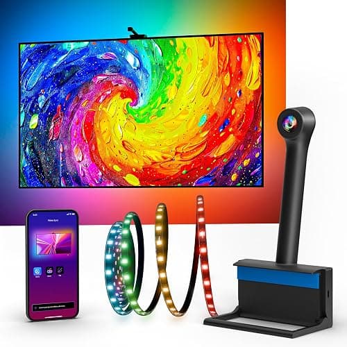 Ailofy TV Backlight for 55-65 Inch TVs, 12.5ft LED Strip, Camera Sync - Image 1