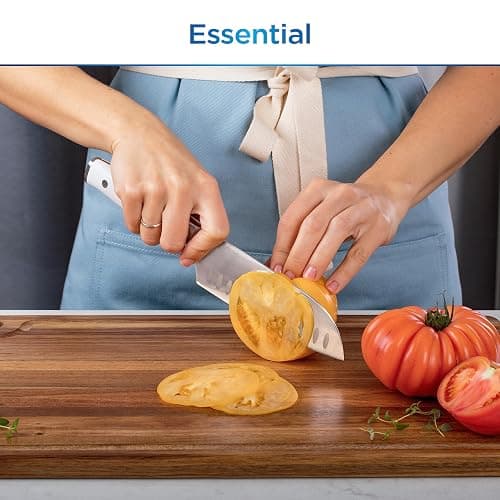 Ninja K12007WHBN NeverDull 7-Piece Prep Knife System, Essential, High Carbon Stainless Steel, Built-in Sharpener, White thumbnail 2