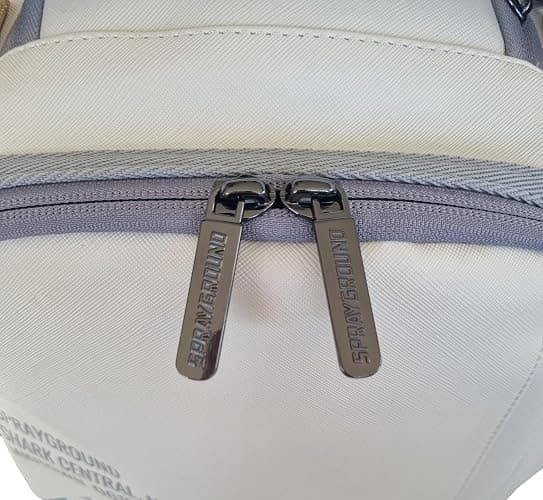 SPRAYGROUND Limited Edition 910B7420NSZ Cream Check Shark Central Savage Backpack, cream, M thumbnail 4
