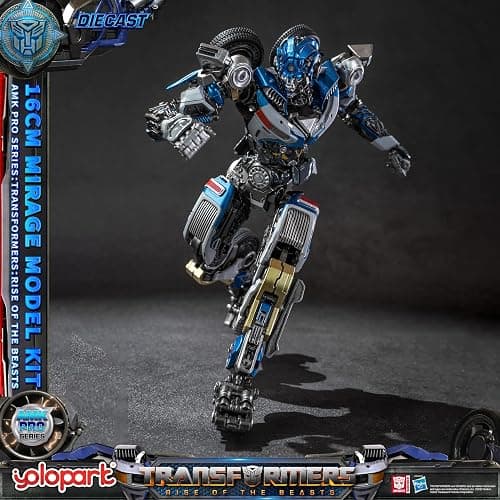 YOLOPARK Mirage Transformer Toys,AMK PRO Series Transformers:Rise of The Beasts Action Figure,Highly Articulated 6.3 Inch Model Kit for Ages 15 and Up,No Converting thumbnail 3