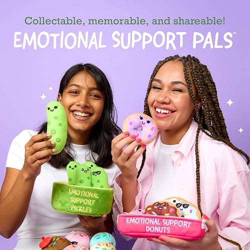 Emotional Support Pickles by Relatable, Cuddly Stuffed Animals and Toys, Squishy Toys and Plushies, Perfect Funny Pickle Gifts for Loved Ones of All Ages, Includes 5 Plushies with Carrying Basket thumbnail 7