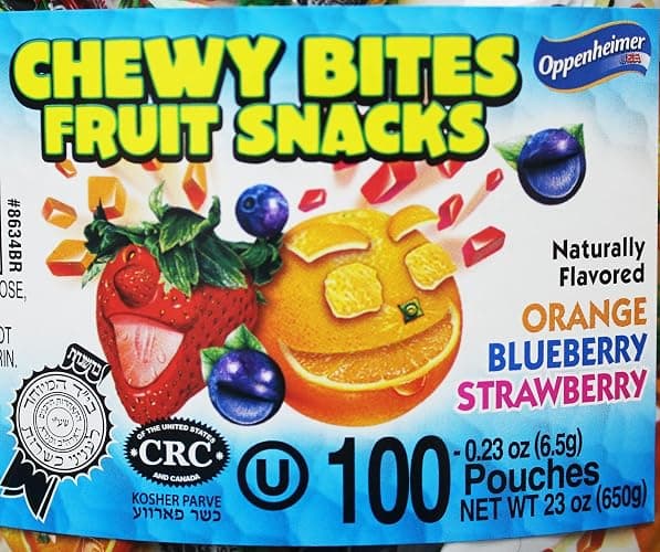100 Fruit Nuggets Mini Pouches Kosher Vitamin C 66% Real Juice All Natural Flavors Gluten Free - By Au'some thumbnail 3