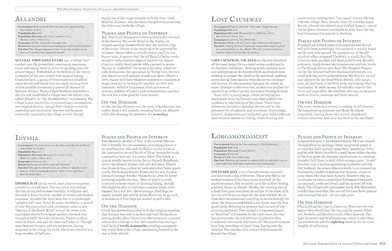 The Game Master's Book of Instant Towns and Cities: 160+ unique villages, towns, settlements and cities, ready-on-demand, plus random generators for ... RPG adventures (The Game Master Series) thumbnail 8
