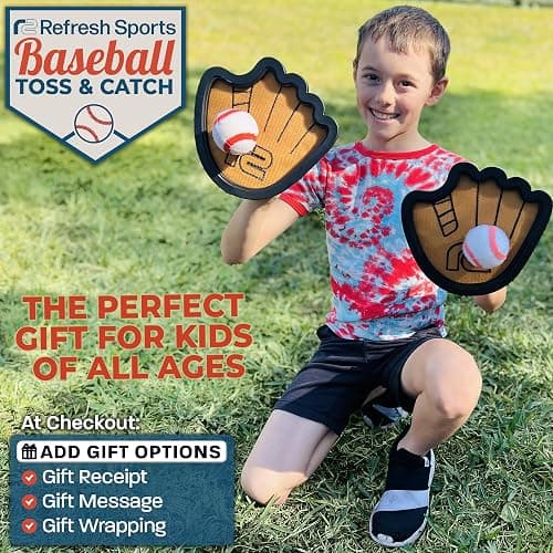 Toss and Catch Ball Game Set - Easy to Use Sticky Balls & Beginner Baseball Training Glove - Premium Toy Paddle Fits All Hand Sizes From Toddlers to Teens & Adults - Fun Gift Idea for Boys and Girls thumbnail 7