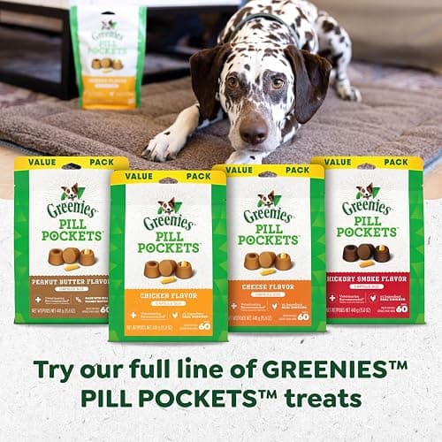 Greenies Pill Pockets for Dogs Large Size, Dog Treat Pouch for Capsule Medication, Peanut Butter Flavor, 7.9 oz. Pouch thumbnail 10