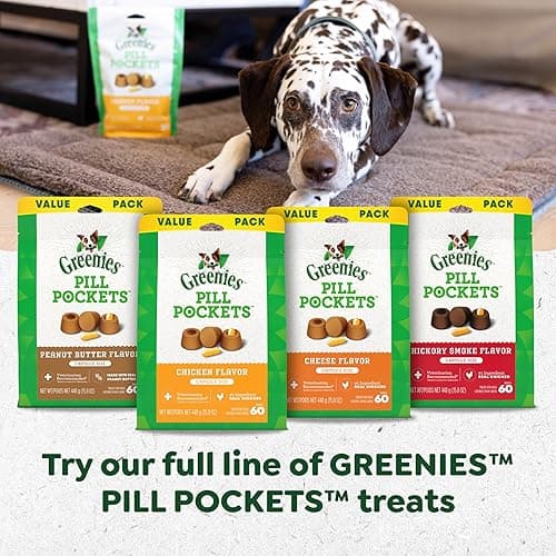Greenies Pill Pockets for Dogs, Large Size Soft Dog Treats, Cheese Flavor, 7.9 oz. Pouch thumbnail 11