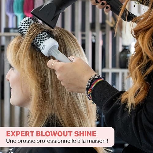 Olivia Garden Expert Blowout Shine – Brosse ronde en céramique antistatique pour brushing brillant et sans frisottis thumbnail 6