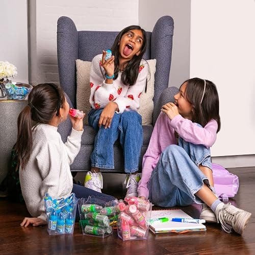 Baby Bottle Pop Easter Candy Lollipops, 18 Ct Bulk Lollipops with Dipping Powder in Assorted Fruity Flavors, Full Size, Individually Wrapped Hard Candy For Easter Basket Stuffers, Egg Fillers, Gifts thumbnail 4