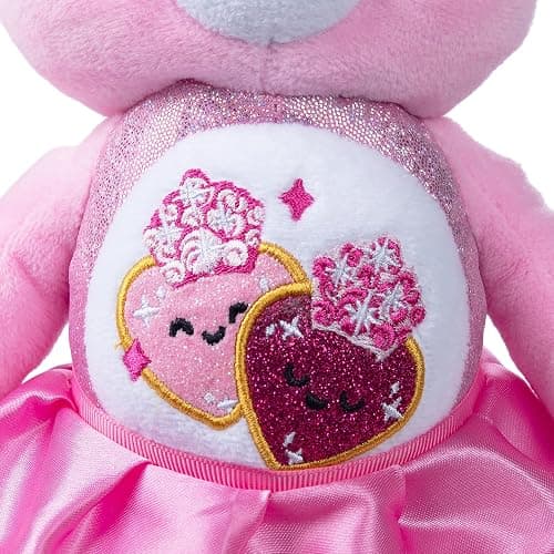 Basic Fun Care Bears x Wicked 22cm Plush – Love-a-Lot Bear as Glinda – Collectible Soft Toy from the Care Bears x Wicked Collaboration, Pink thumbnail 5