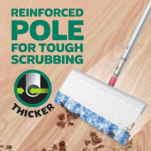 Swiffer Sweep and Mop Deluxe, Limited Edition Pink Wicked: for Good, 2-in-1 Floor Mopping and Sweeping Kit, 1 Sweeper Device, 5 Heavy Duty Dry Sweeping Cloths, 3 Heavy Duty Wet Mopping Cloths thumbnail 11