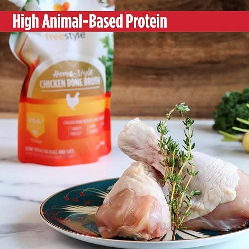 Nulo Freestyle Bone Broth, Premium Food Topper for Cats and Dogs, with Collagen and Chondroitin Sulfate to Help Boost The Quality of Your Pet’s Coat and Skin, 20 Fl Oz (Pack of 3) thumbnail 10