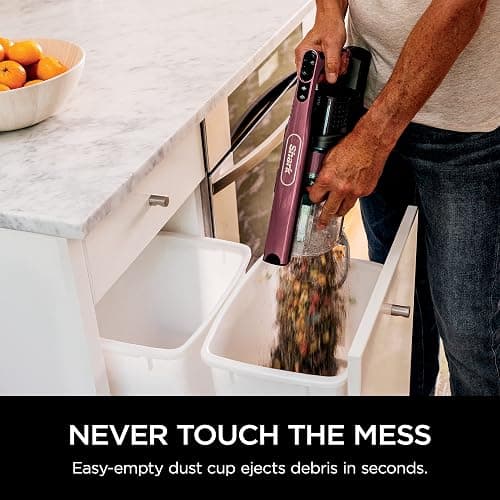 Shark Cordless Vacuum Cleaner, HEPA Filter, Lightweight, Portable, Rechargeable, Pet Hair Pickup, Removable Handheld, Crevice, Upholstery & Dusting Brush Included, 40-min runtime, Red, IZ362H thumbnail 8