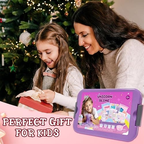 Unicorn Slime Making Kit for Girls - DIY Fluffy Slime Creation Kit with Super Birthday Party Favors thumbnail 8