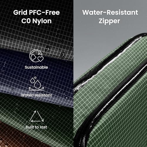 tomtoc Electronic Organizer Travel Case Performance, Water Resistant Dual Compartment Cable Organization Storage Bag for Charger, Cord, Phone, Hard Drive, Power Bank, Accessories Travel Essentials thumbnail 2