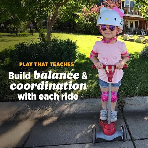Radio Flyer My 1st Scooter, Red, For Kids 2-5 Years Old, Extra Wide Base for Balance, 2 Front Wheels for Added Stability, Easy to Use Foot Brake, 3 Wheel Scooter for Kids, (Amazon Exclusive) thumbnail 4