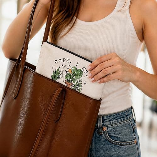 KAIOUS I Got Another Plant Zipper Makeup Bag for Plant Lady | Plant Lovers Gifts for Women: Mother's Day, Birthday, Christmas Stocking Stuffer, Plant Mom Accessories thumbnail 4
