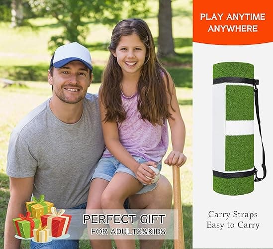 KuiBonu 2024 Upgraded Version Softball Pitching Mat with Rubber, Denser Antifade Turf, Antislip Rubber Bottom, 10' X 3' Softball Pitching Mound for Outdoor and Indoor thumbnail 7