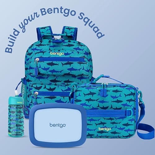 Bentgo Kids Bento-Style 5-Compartment Leak-Proof Lunch Box - Just-Right Portions for Ages 3 to 7, Durable, Drop-Proof, Dishwasher Safe, PFAS & BPA-Free & Made with Food-Safe Materials (Blue) thumbnail 7