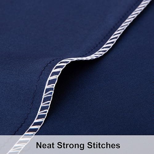 NTBAY 2 Pack Satin Standard Pillowcases for Hair and Skin, Luxurious and Silky Pillow Cases with Envelope Closure, 20x26 Inches, Navy Blue thumbnail 5