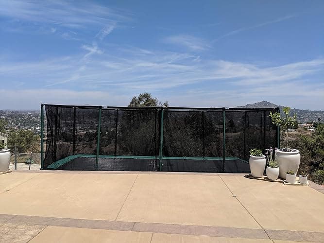 Happy Trampoline Pro Rectangle Trampoline - Heavy Duty 750lbs Jumping Capacity With Net Enclosure - Large Commercial Grade Rectangular Outdoor for Backyard Gymnastics thumbnail 3