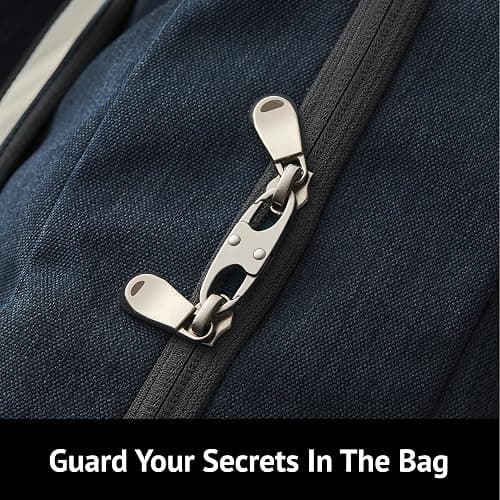 zelin Anti Theft Zipper Clips, Travel Essentials, Carabiner, 4Pcs Grey | Elegant Zinc Alloy Zipper Pull Locks, Airplane Gadgets and Travel Accessories for Backpacks, Commuting and Outdoor Safety thumbnail 5