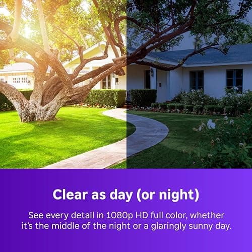 Roku Battery Camera Plus for Home Security - New 2025 Weather-Resistant Outdoor & Indoor Wireless Camera & Pet Monitor with 1080p HD & Two-Way Audio - 4X Rechargeable Battery Capacity thumbnail 3