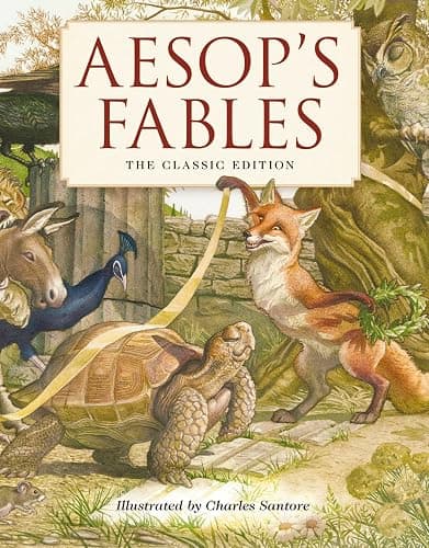 Aesop's Fables Hardcover: The Classic Edition by acclaimed illustrator, Charles Santore (Charles Santore Children's Classics) - Image 1