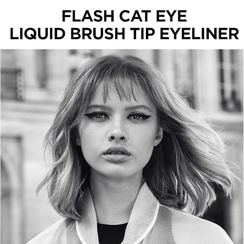 L'Oreal Paris Makeup Infallible Flash Cat Eye Waterproof Liquid Eyeliner, Black, 0.44 oz. thumbnail 11