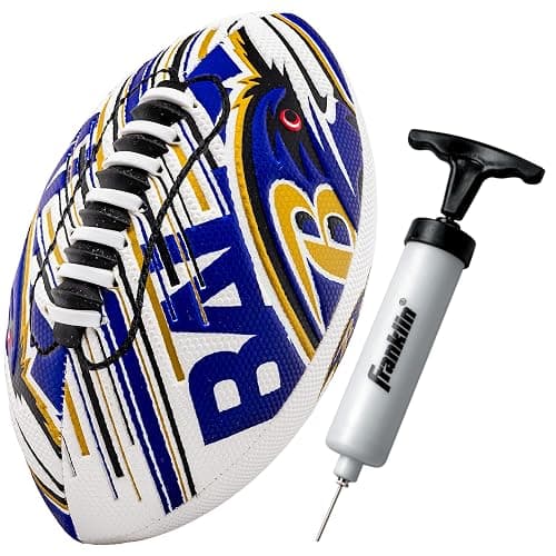 Franklin Sports NFL Team Mini Footballs - Youth 8.5" Official NFL Licensed Football + Air Pump Set - Image 1