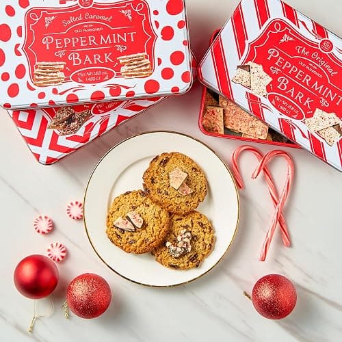 Kiri & Sons Handmade Layered Original Dark and White Chocolate Peppermint Bark - 1Lb Holiday Bark Assorted Squares - Christmas & Winter Candy, Sweets Gift Tin, Old Fashioned Treat, Stocking Stuffer thumbnail 5