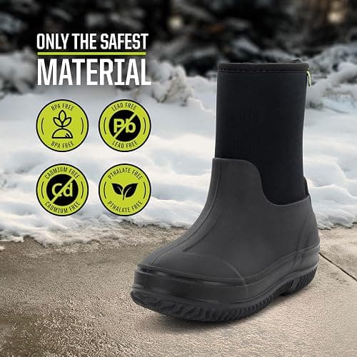 Western Chief Kids Freestyle Neoprene Outdoor Boot, Lightweight, Kid Friendly for Boys and Girls Waterproof Boot for Rain, Mud, Cold Weather, Snow thumbnail 3