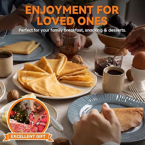 Baker's Friend Instant Crepe Maker with Handle, Electric Crepe Maker Machine, Crepera Electrica, 8 Inch Non-stick Cooking Surface, Aqua thumbnail 4