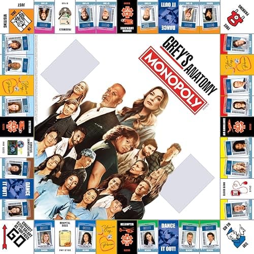 Monopoly: Grey's Anatomy Board Game | Featuring Ferry Boat, Clipboard, Scrub Top, and More | Buy, Sell, Trade Iconic Doctors from Miranda Bailey to Meredith Grey | Officially Licensed Collectible thumbnail 4