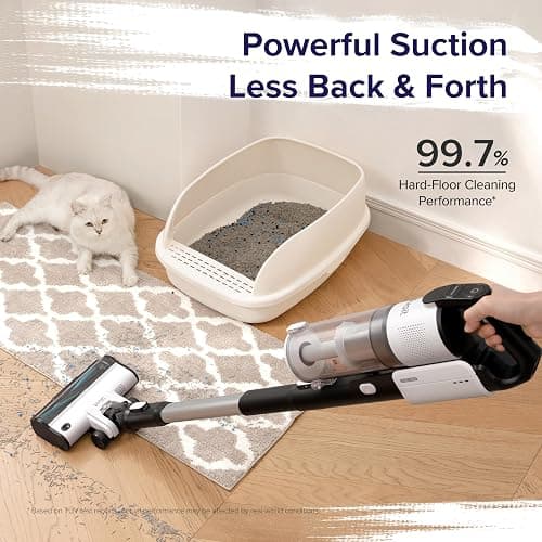 LEVOIT Cordless Vacuum Cleaner, Stick Vac with Tangle-Resistant Design, Up to 50 Minutes, Powerful Suction, Rechargeable, Lightweight, and Versatile for Carpet, Hard Floor, Pet Hair, LVAC-200 thumbnail 4